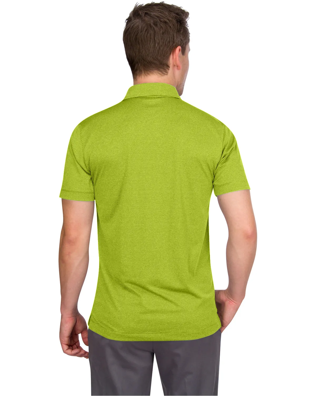 Men's Thin-Striped Dry-Fit Golf Polo - Spring/Summer Colors