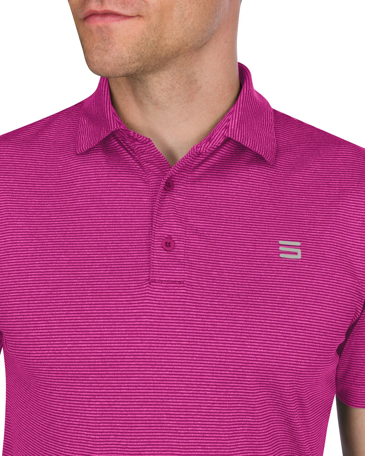 Men's Thin-Striped Dry-Fit Golf Polo - Spring/Summer Colors