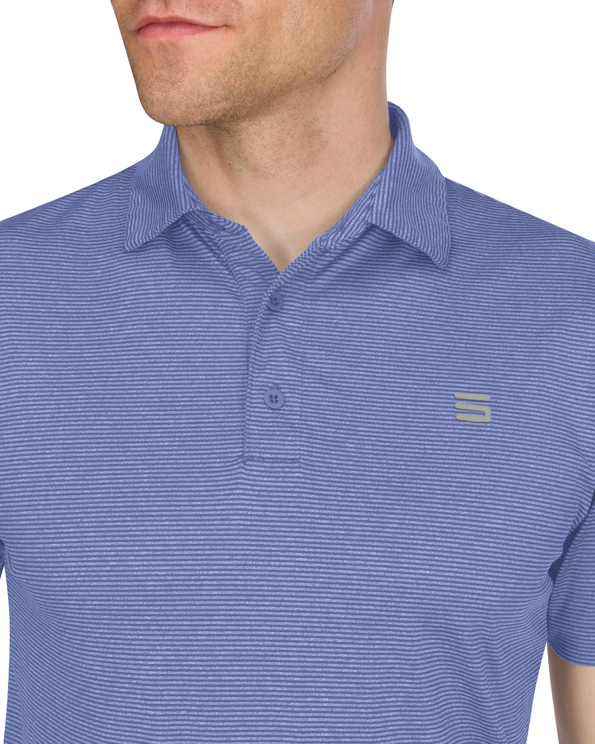Men's Thin-Striped Dry-Fit Golf Polo - Spring/Summer Colors