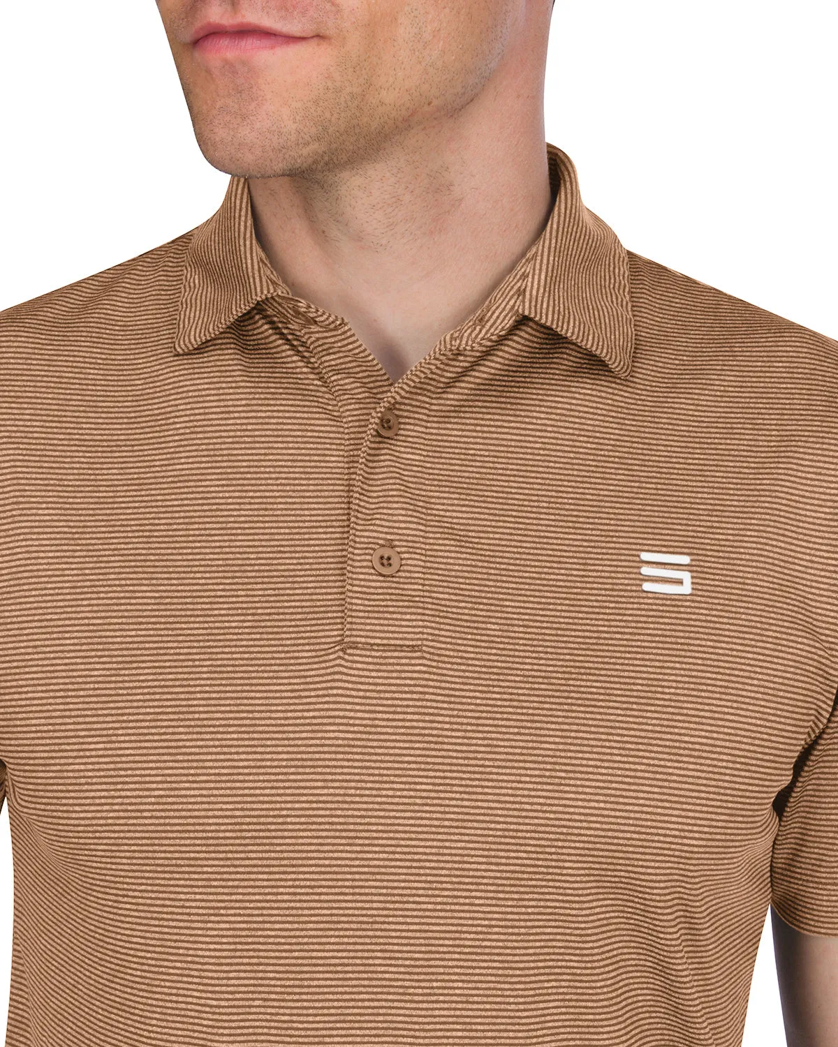Men's Thin-Striped Dry-Fit Golf Polo - Spring/Summer Colors