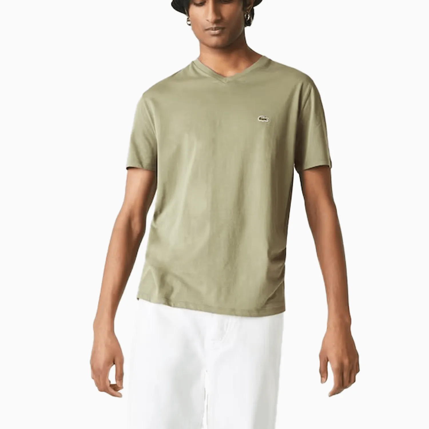 Men's V-Neck Pima Cotton Jersey T-Shirt
