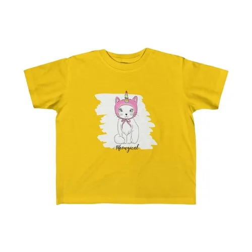 Meowgical Cat Unicorn Kid Girls Tee