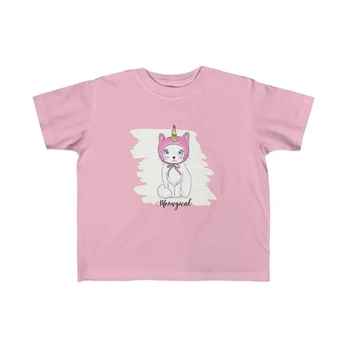Meowgical Cat Unicorn Kid Girls Tee