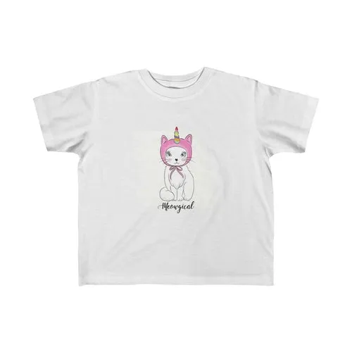 Meowgical Cat Unicorn Kid Girls Tee