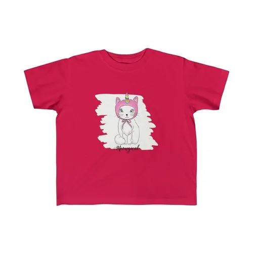 Meowgical Cat Unicorn Kid Girls Tee