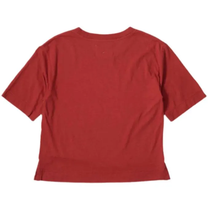MHL W' Simple T-Shirt Cotton Linen Jersey Sports Red