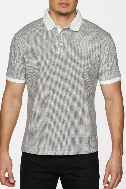 Mizzen   Main Printed Short Sleeve Polo