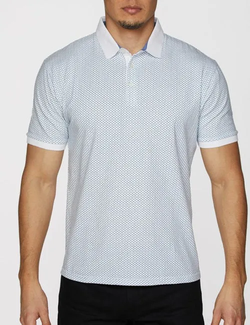Mizzen   Main Printed Short Sleeve Polo