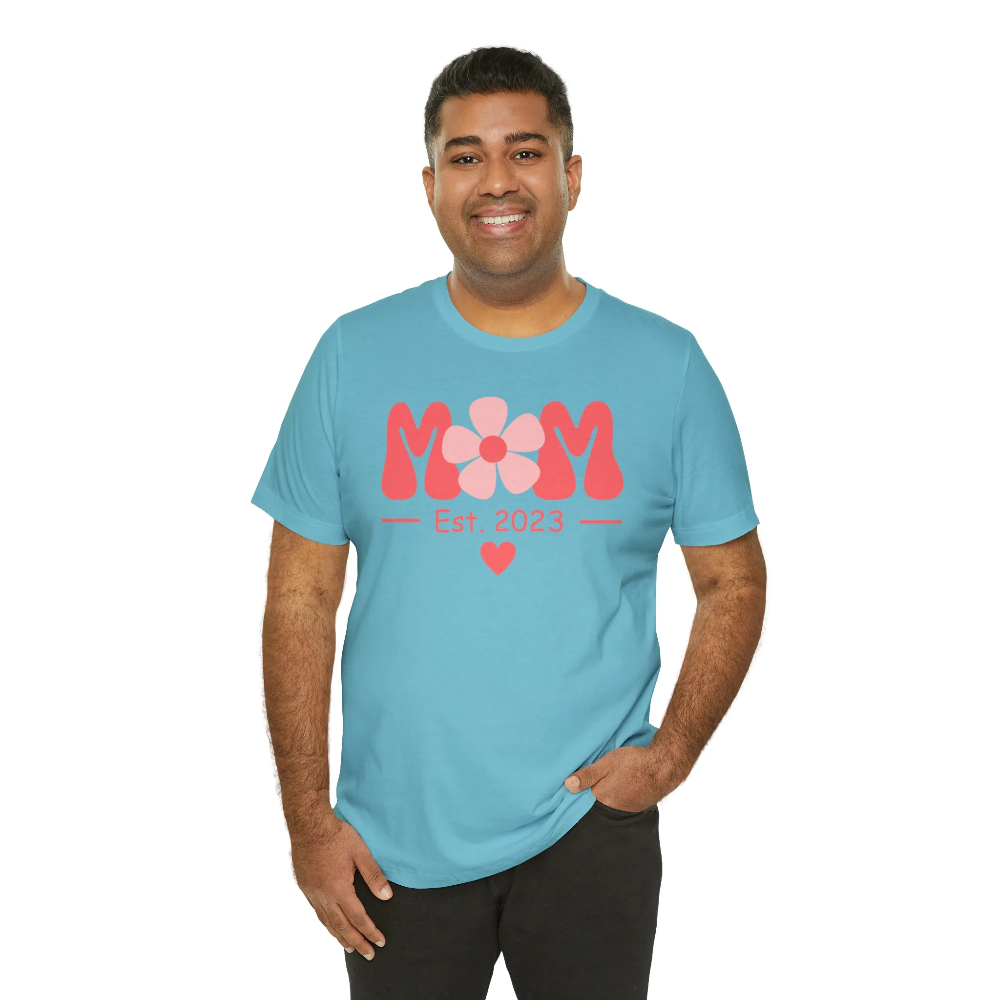 Mom Est. 2023 Mom to Be  T-Shirt | Expecting Baby Tee |  Bella Canvas 3001 Unisex |  Short Sleeve Tshirt