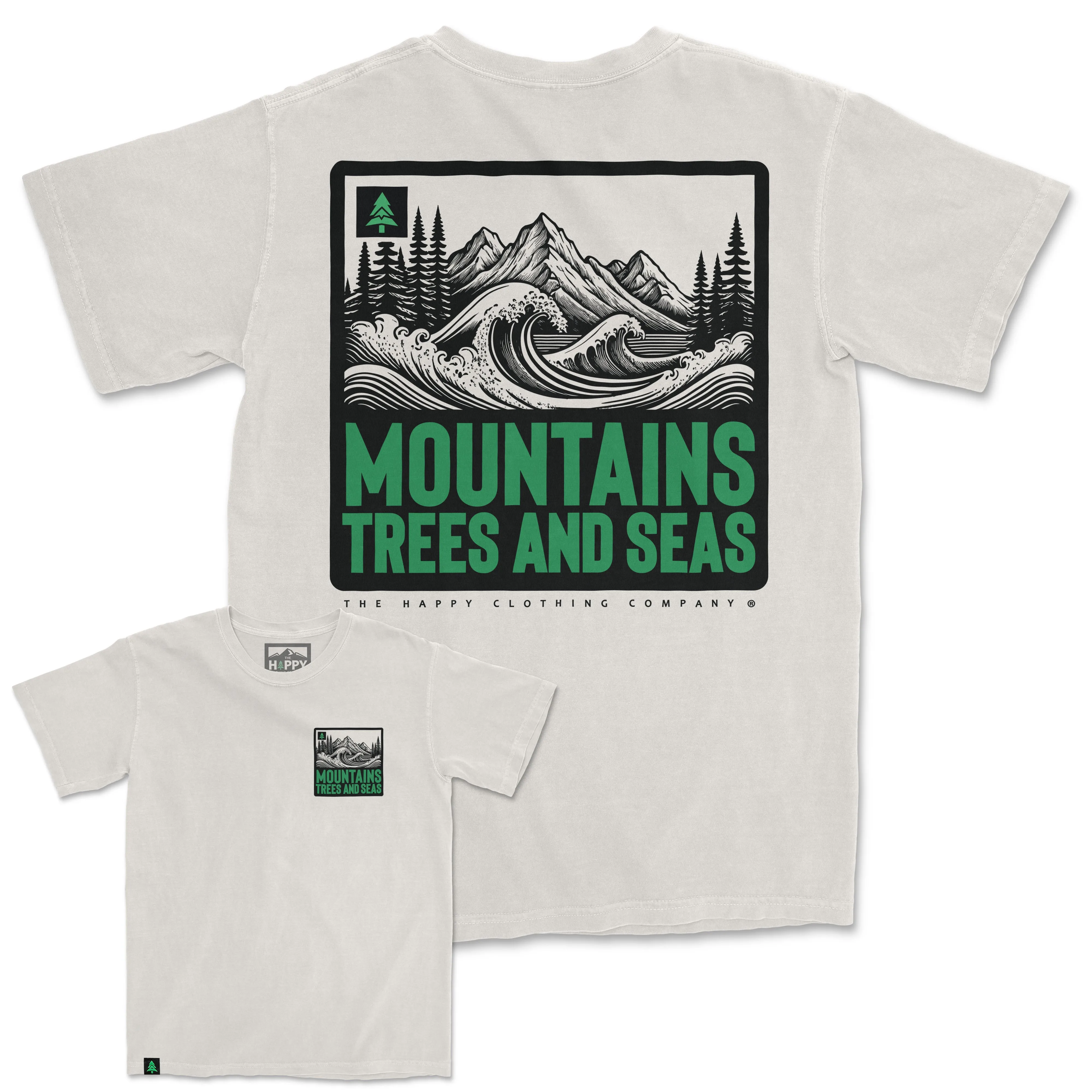 Mountains Trees and Seas Oversized Vintage Tee