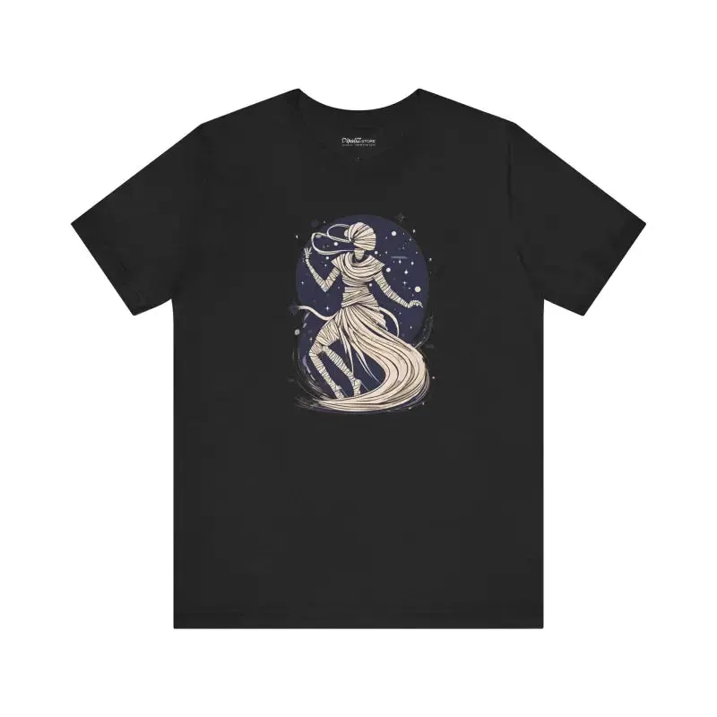 Mummy Unwrapping Halloween Unisex Tee for Spooky Fun