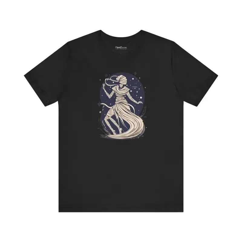 Mummy Unwrapping Halloween Unisex Tee for Spooky Fun