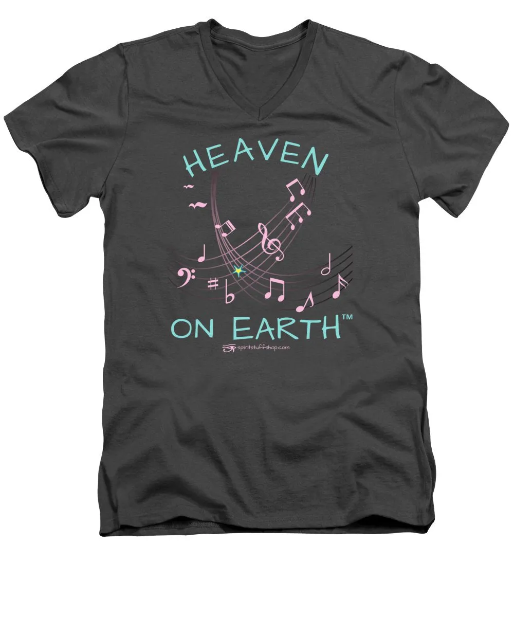 Music Heaven On Earth - Men's V-Neck T-Shirt