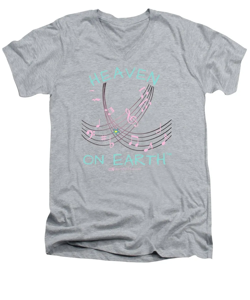 Music Heaven On Earth - Men's V-Neck T-Shirt