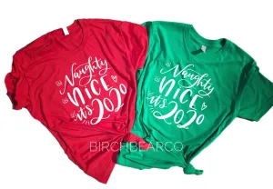Naughty Nice Checklist Shirt | Christmas Shirt | Unisex Shirt