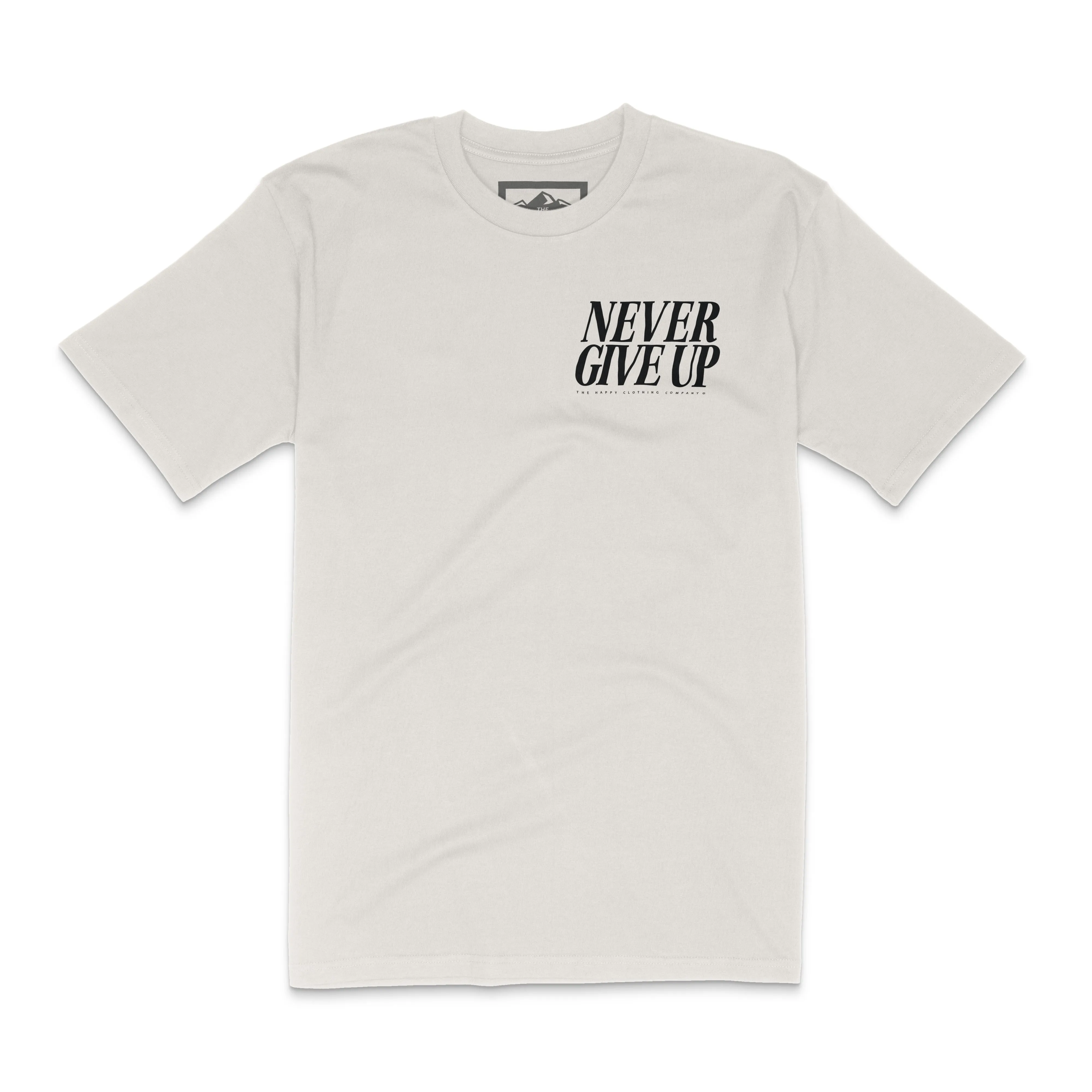 Never Give Up 'Lifestyle Tee' | Premium Heavyweight |