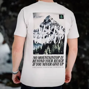 Never Give Up 'Lifestyle Tee' | Premium Heavyweight |