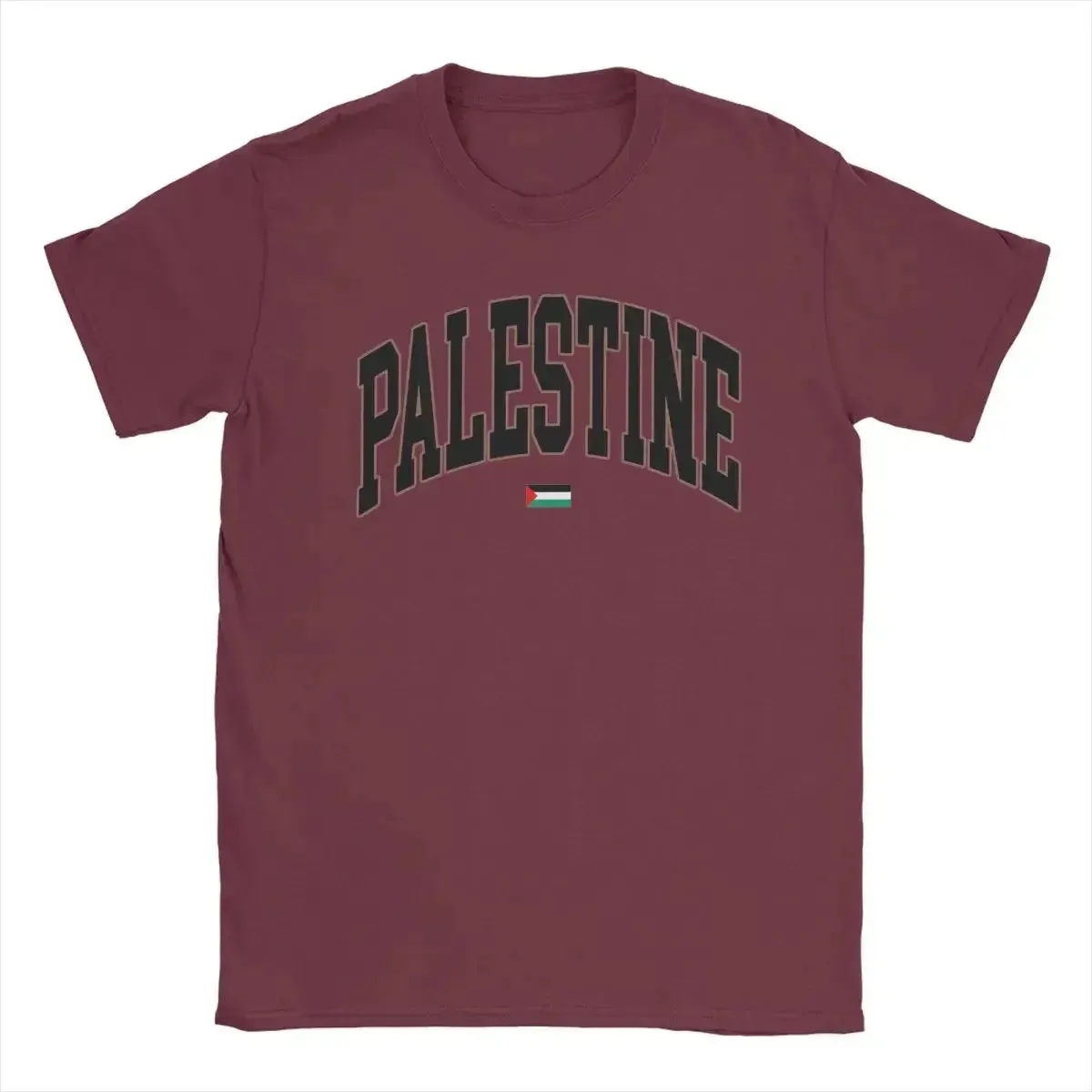 Palestinian Palestine Flag Men's T Shirts Funny Tees Short Sleeve Round Collar T-Shirts Cotton 6XL Tops