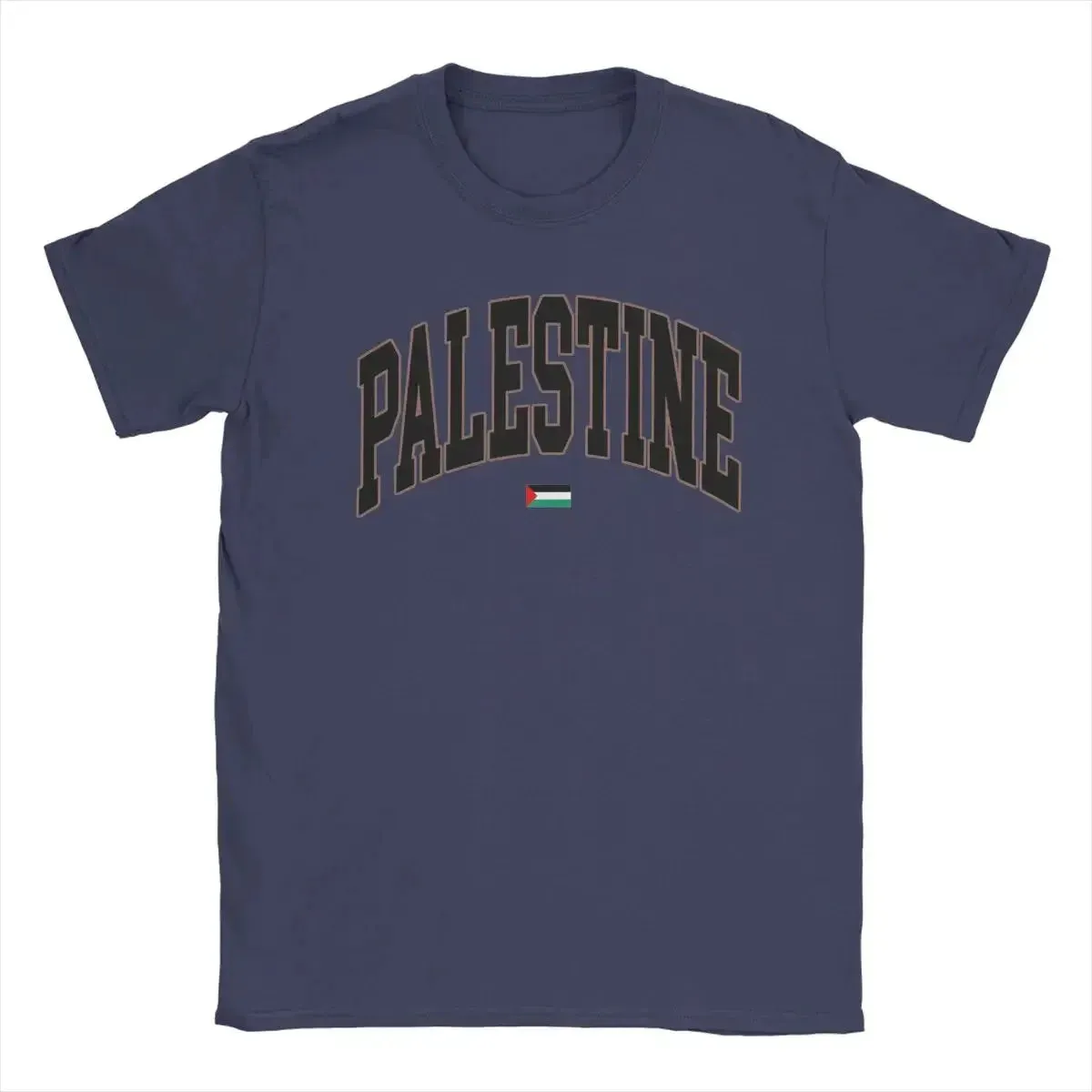 Palestinian Palestine Flag Men's T Shirts Funny Tees Short Sleeve Round Collar T-Shirts Cotton 6XL Tops