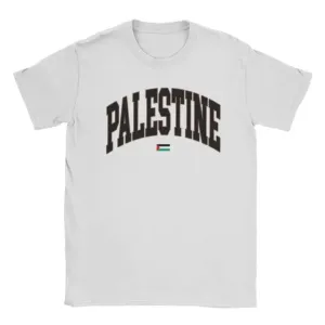 Palestinian Palestine Flag Men's T Shirts Funny Tees Short Sleeve Round Collar T-Shirts Cotton 6XL Tops
