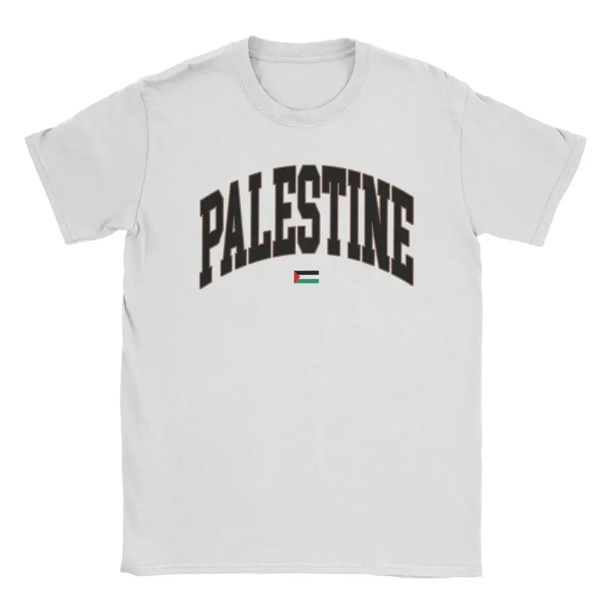 Palestinian Palestine Flag Men's T Shirts Funny Tees Short Sleeve Round Collar T-Shirts Cotton 6XL Tops