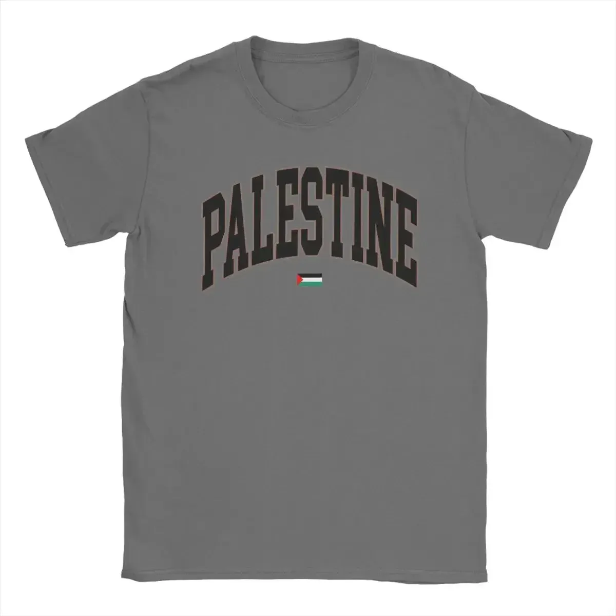 Palestinian Palestine Flag Men's T Shirts Funny Tees Short Sleeve Round Collar T-Shirts Cotton 6XL Tops