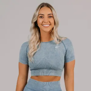 Palmfit Apex Seamless Tee, Azure Blue