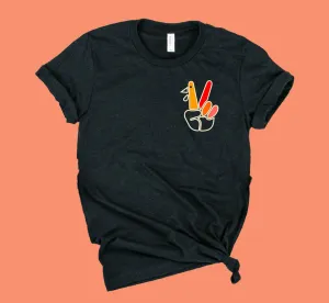 Peace Turkey Shirt | Thanksgiving Shirt | Unisex Shirt