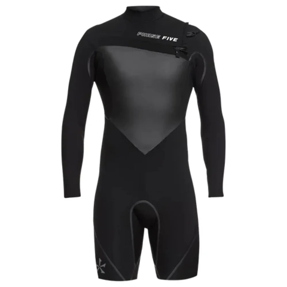 PHASE 5 SPRINGSUIT 3/2 CHEST ZIP BLACK