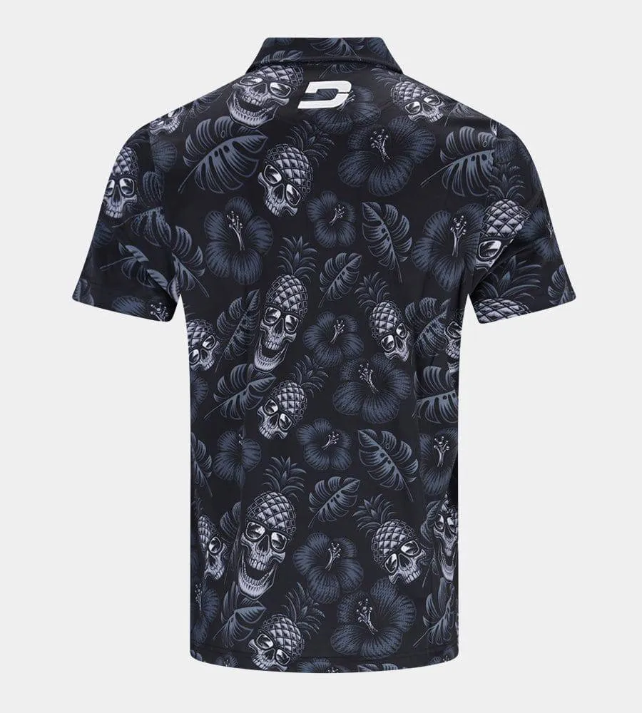 PINEAPPLE SKULLZ 2.0 POLO - BLACK