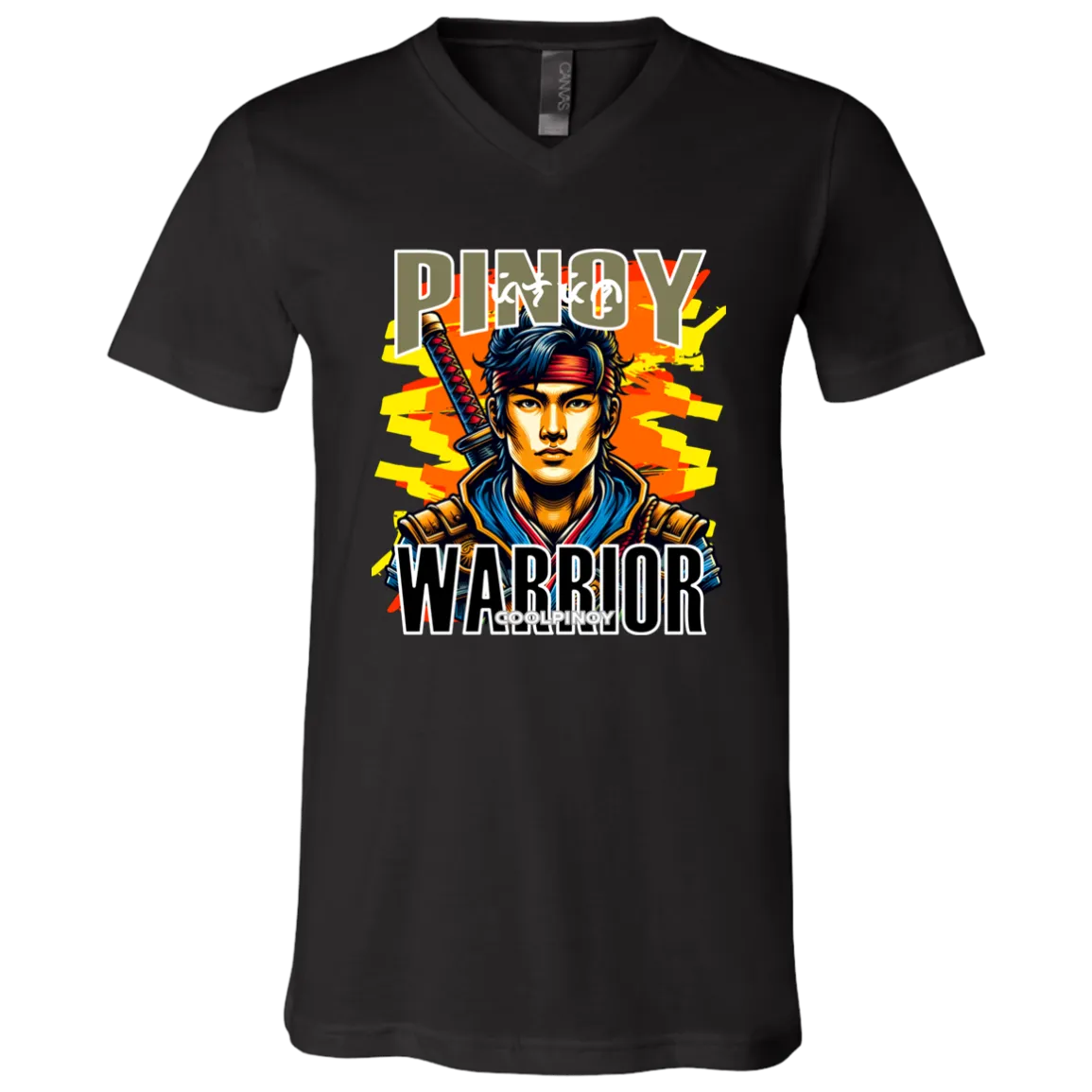 Pinoy Warrior Unisex Jersey V-Neck T-Shirt