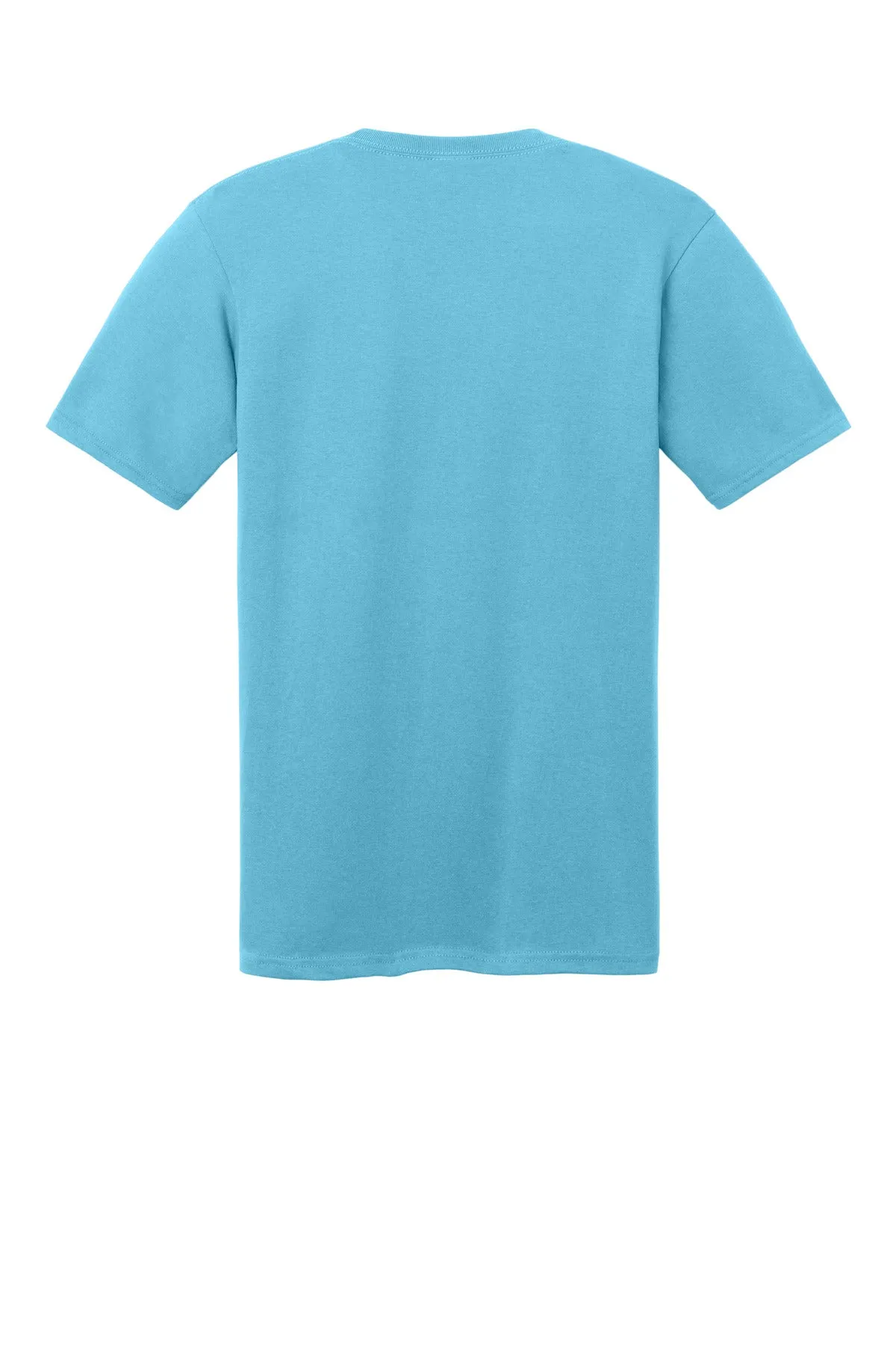 Port & Company Core Cotton V-Neck Tee. PC54V Aquatic Blue