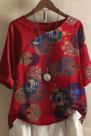 Printing Round Neck T-shirt
