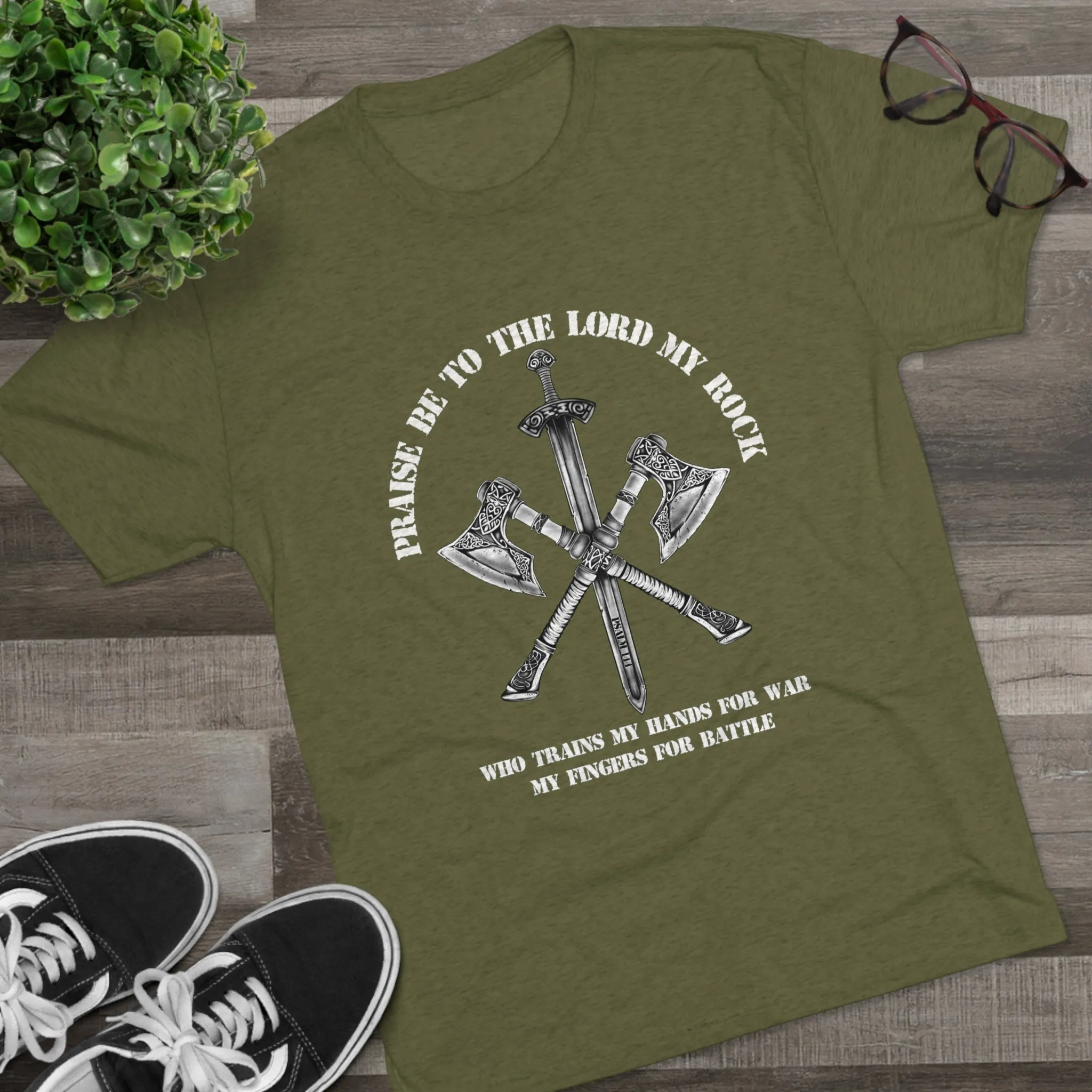 Psalm 144 Unisex Tri-Blend Crew Tee