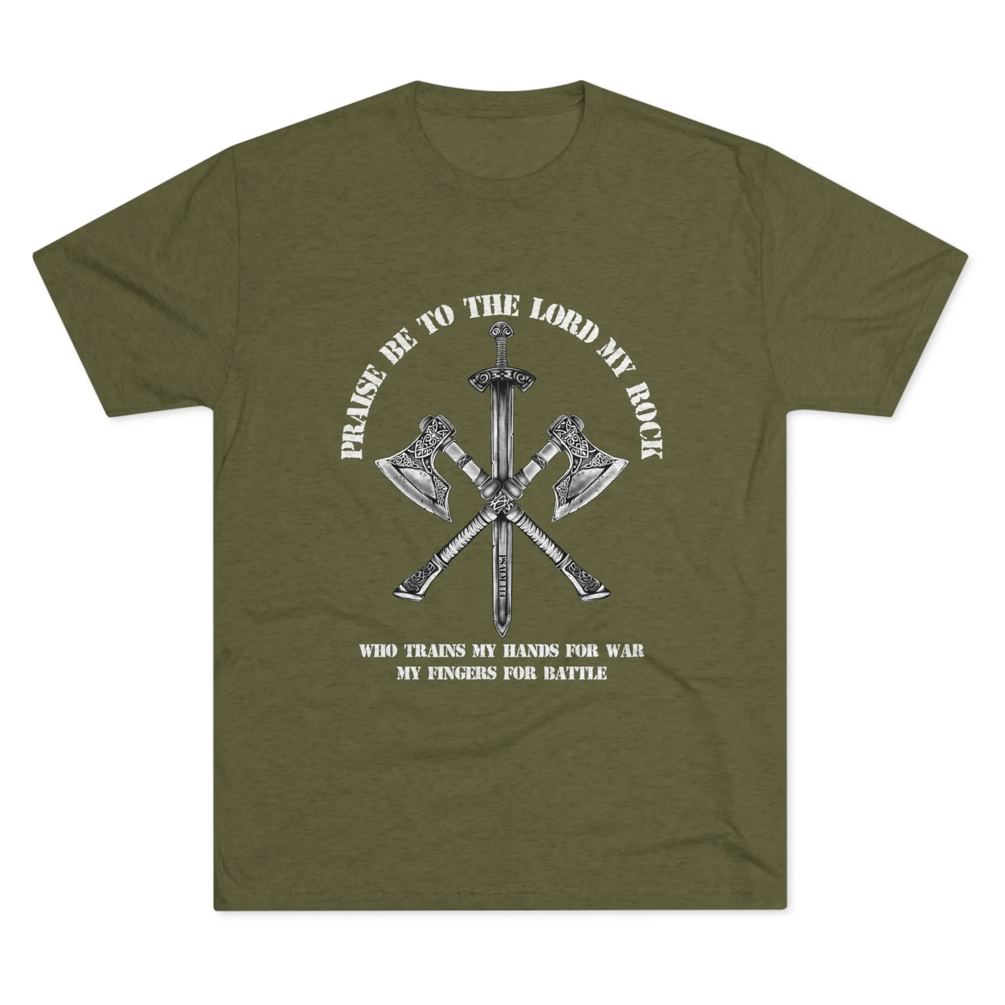 Psalm 144 Unisex Tri-Blend Crew Tee