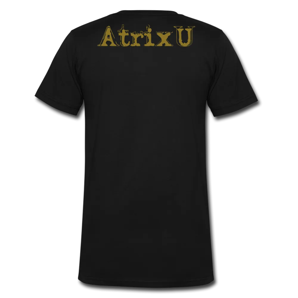 "Atrix Universe Defined" Metallic Gold Flex Print