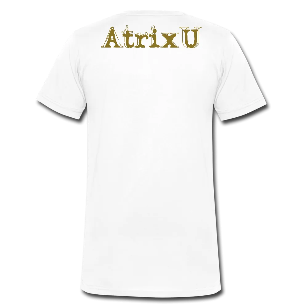 "Atrix Universe Defined" Metallic Gold Flex Print