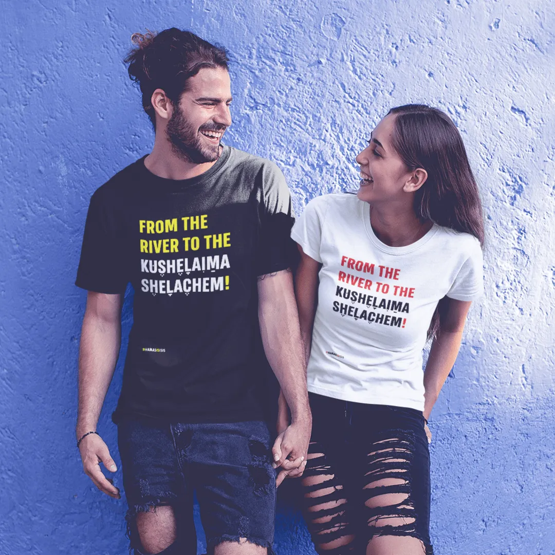 "From The River" Black T-shirt for Men
