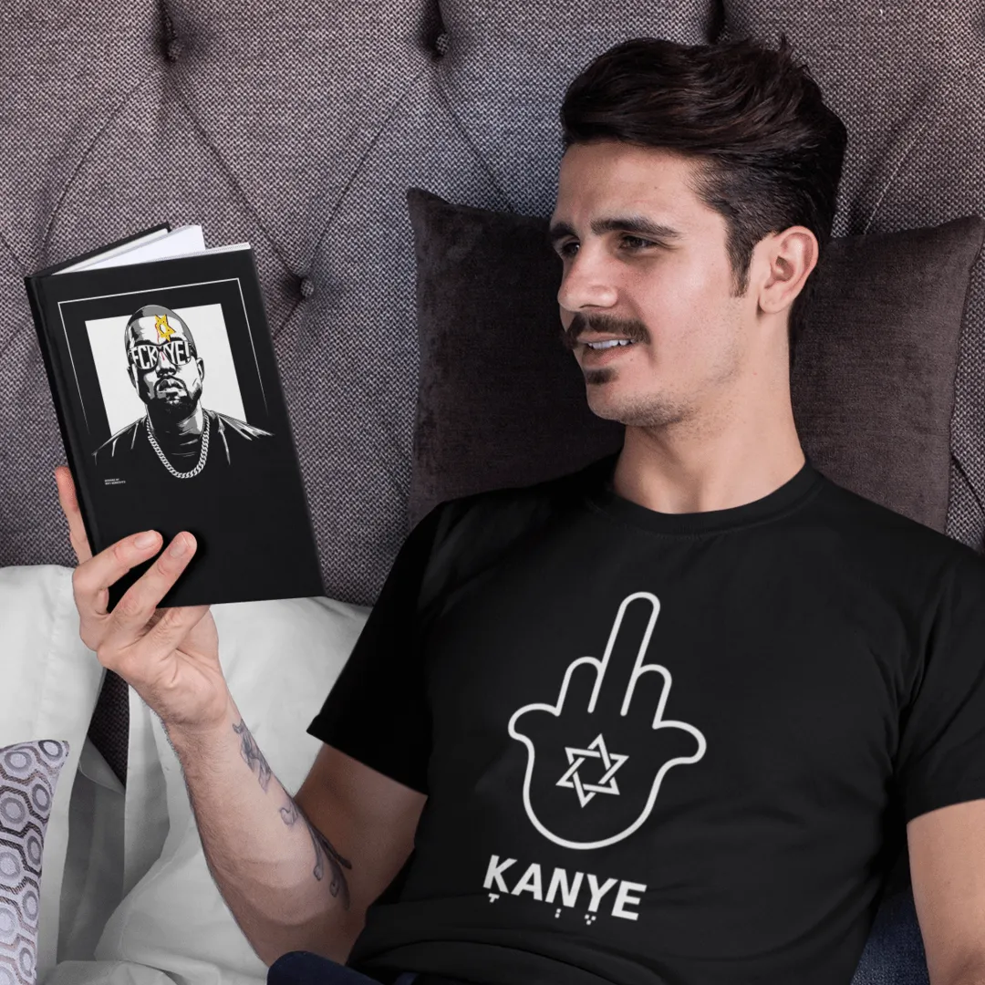 "FUCK KANYE HAMSA" Black T-shirt for Men