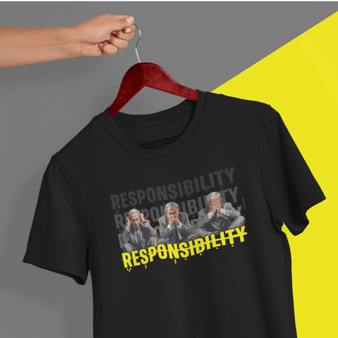 "Responsibility" Black T-shirt for Men
