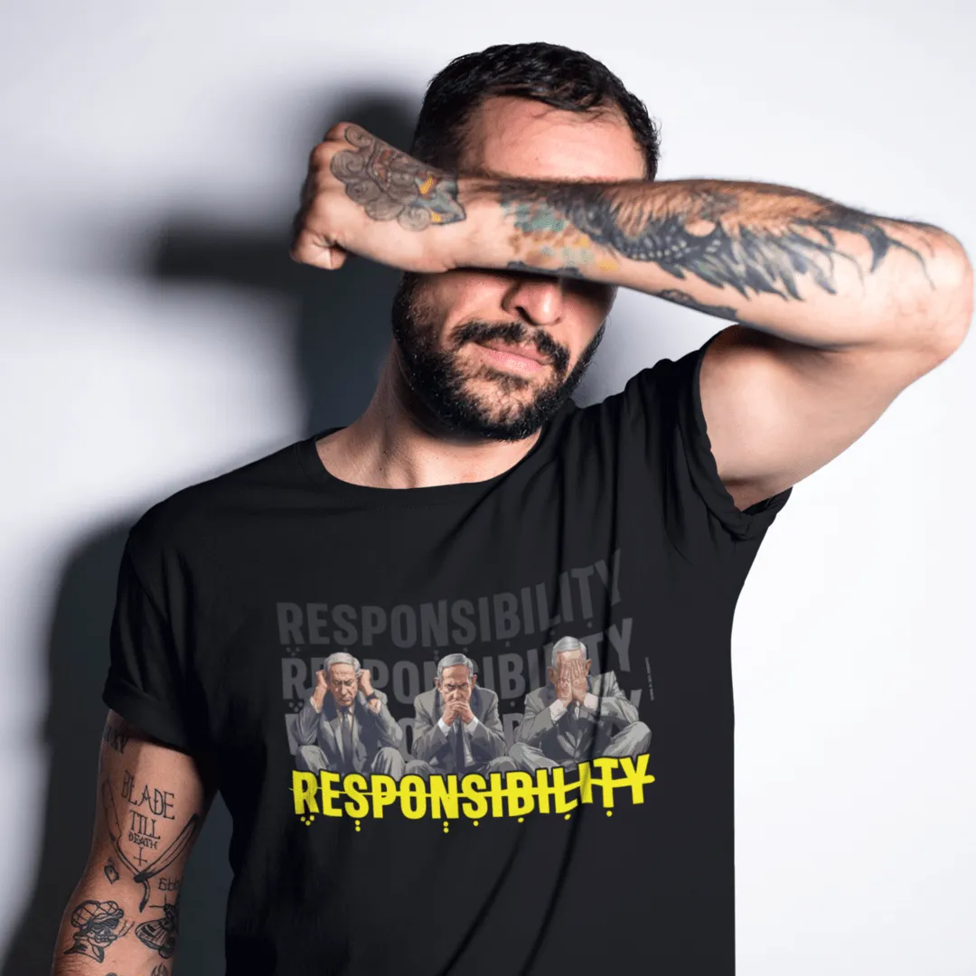 "Responsibility" Black T-shirt for Men