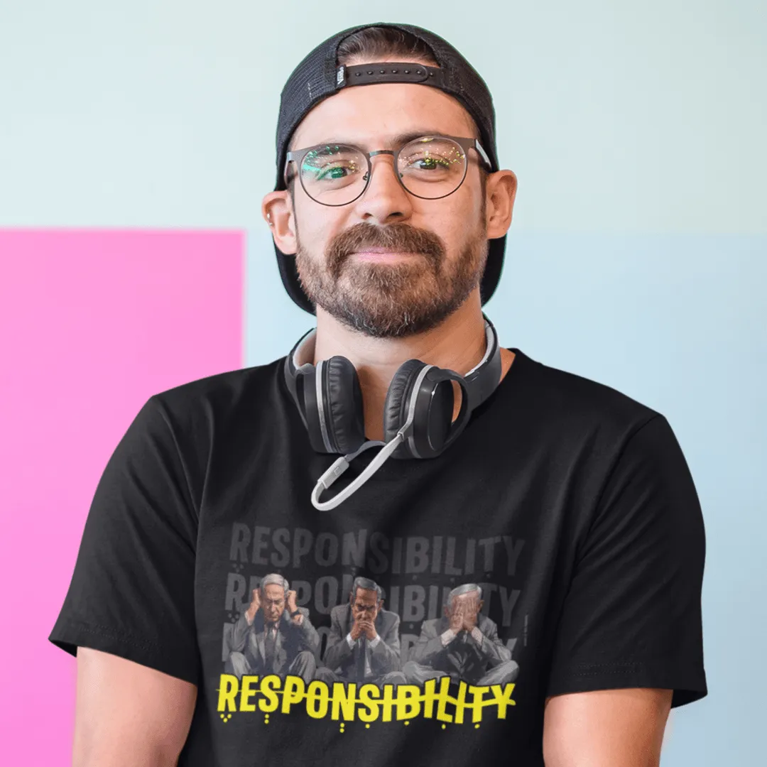 "Responsibility" Black T-shirt for Men