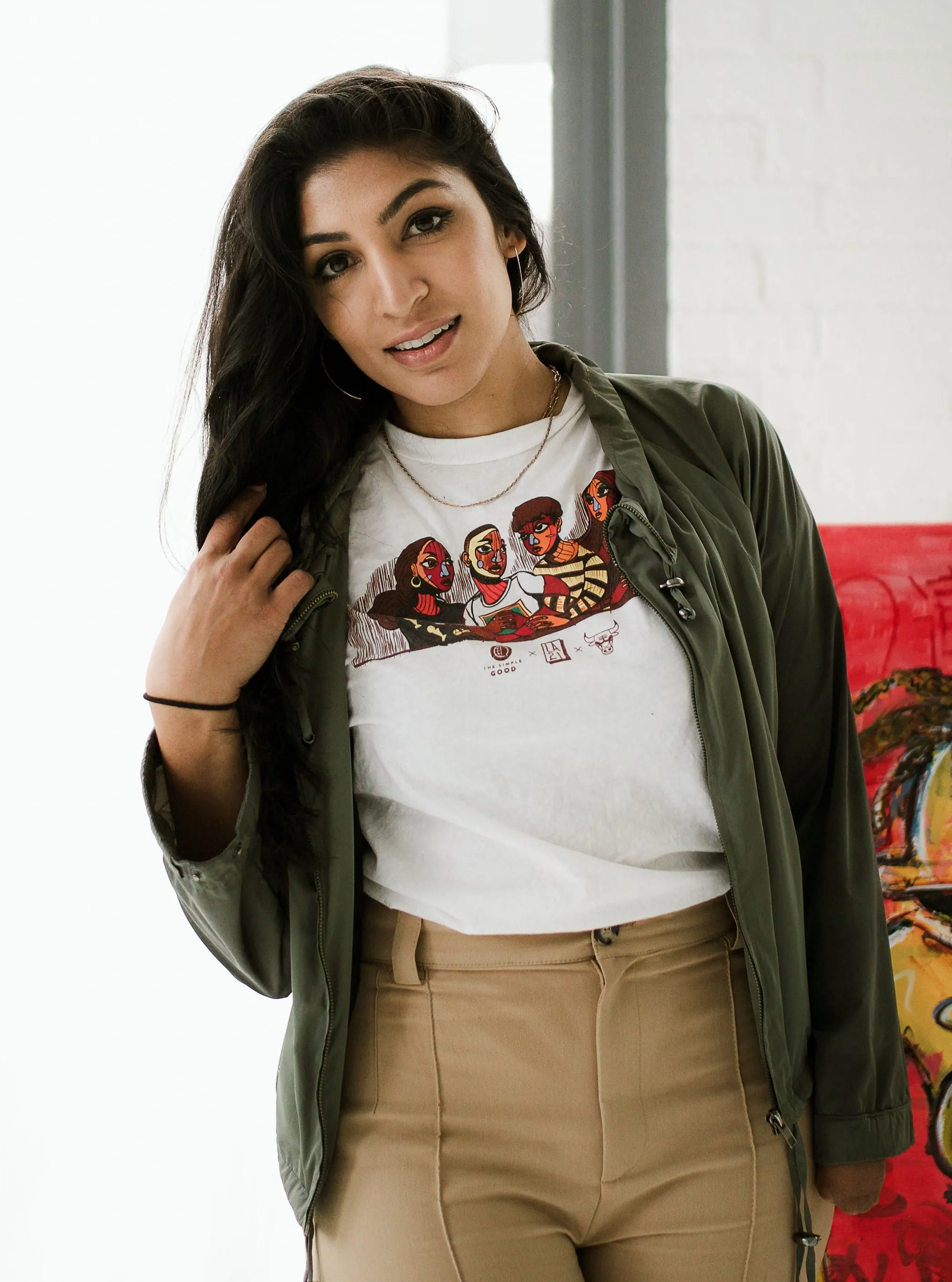"TSG x Langston Allston x Chicago Bulls" Limited Edition Short-Sleeve Unisex T-Shirt