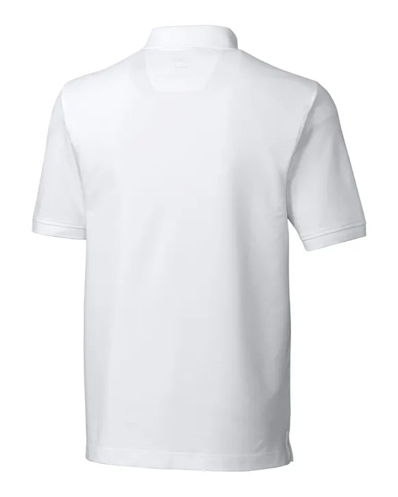 Revs Institute Mens Cutter & Buck Triblend Pique Polo - White