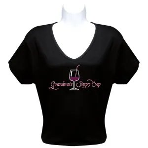 Rhinestone T-Shirt - Grandma Sippy Cup