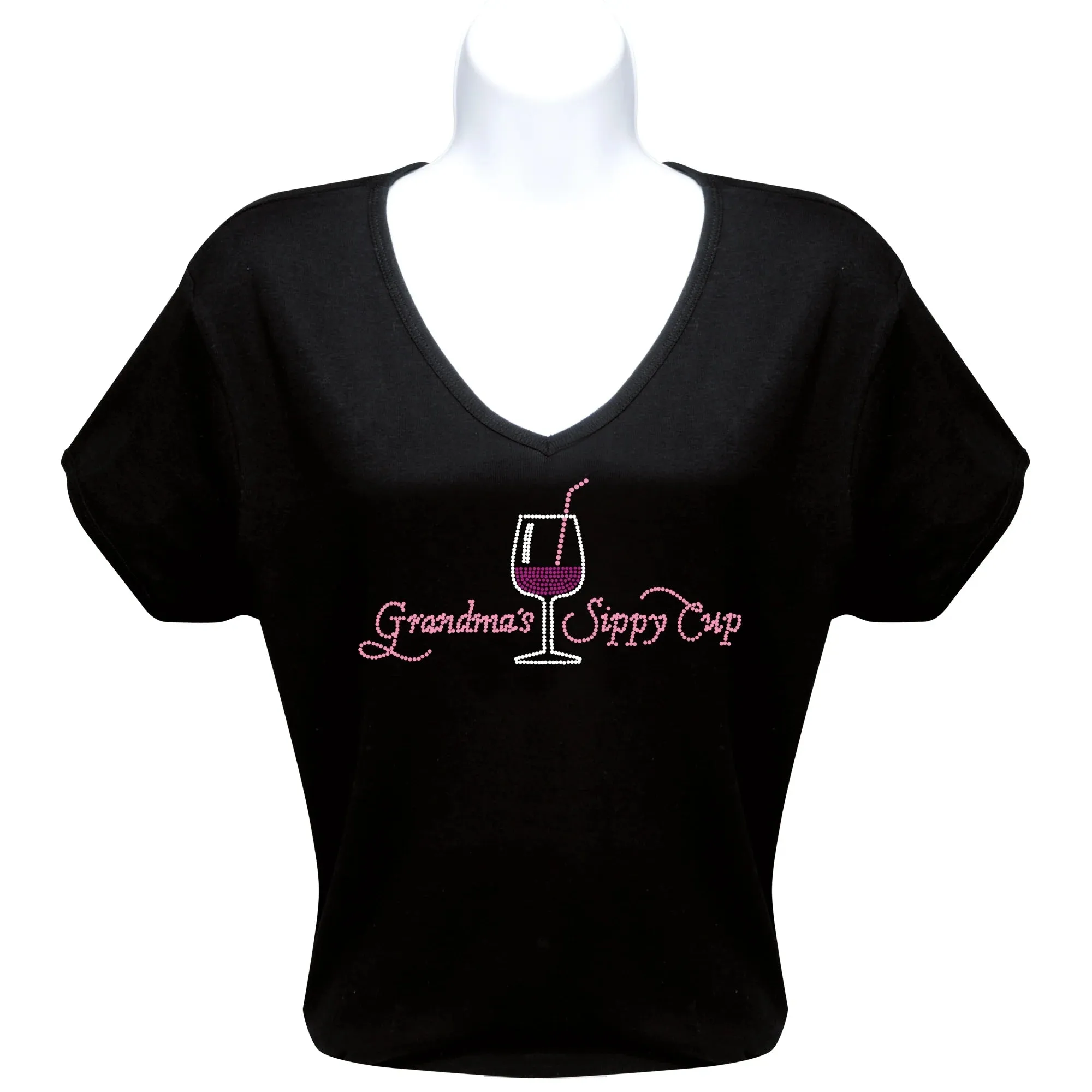 Rhinestone T-Shirt - Grandma Sippy Cup
