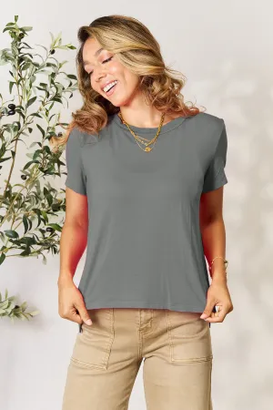 Round Neck Short Sleeve T-Shirt 7 COLORS