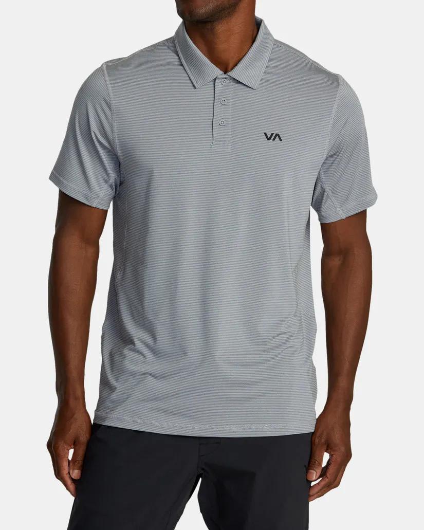 RVCA Mens Sports Vent Polo Technical Polo Shirt