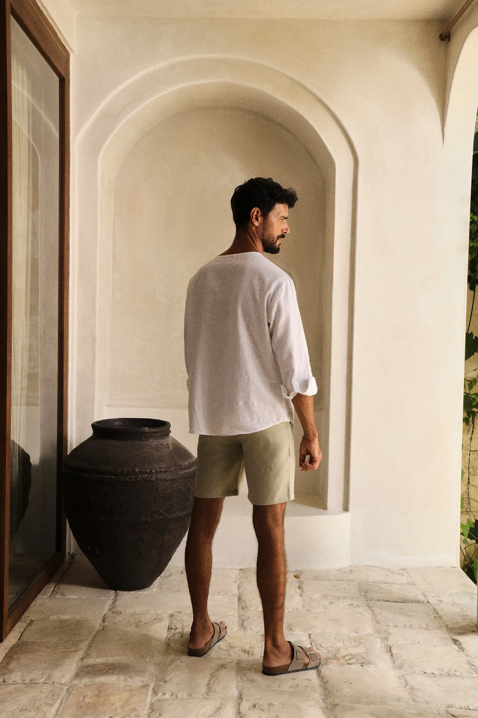 SAND Island Shirt- Man (White Tropical)