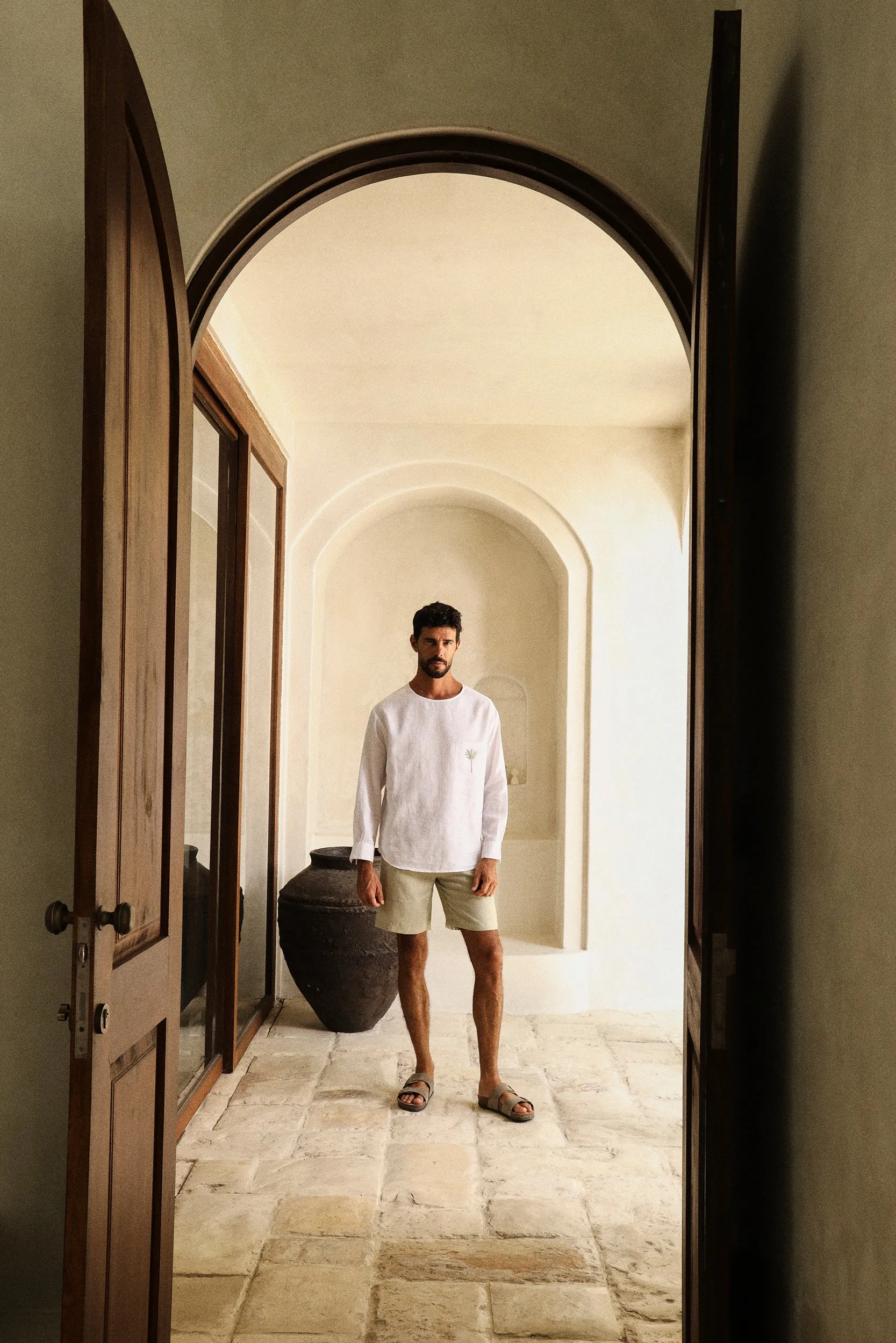 SAND Island Shirt- Man (White Tropical)